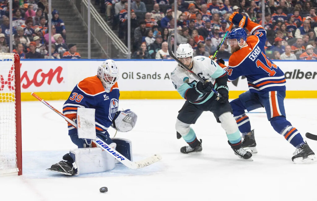 Oilers’ Ingram celebrates birthday with 27-save shutout, 3-0 win against Kraken