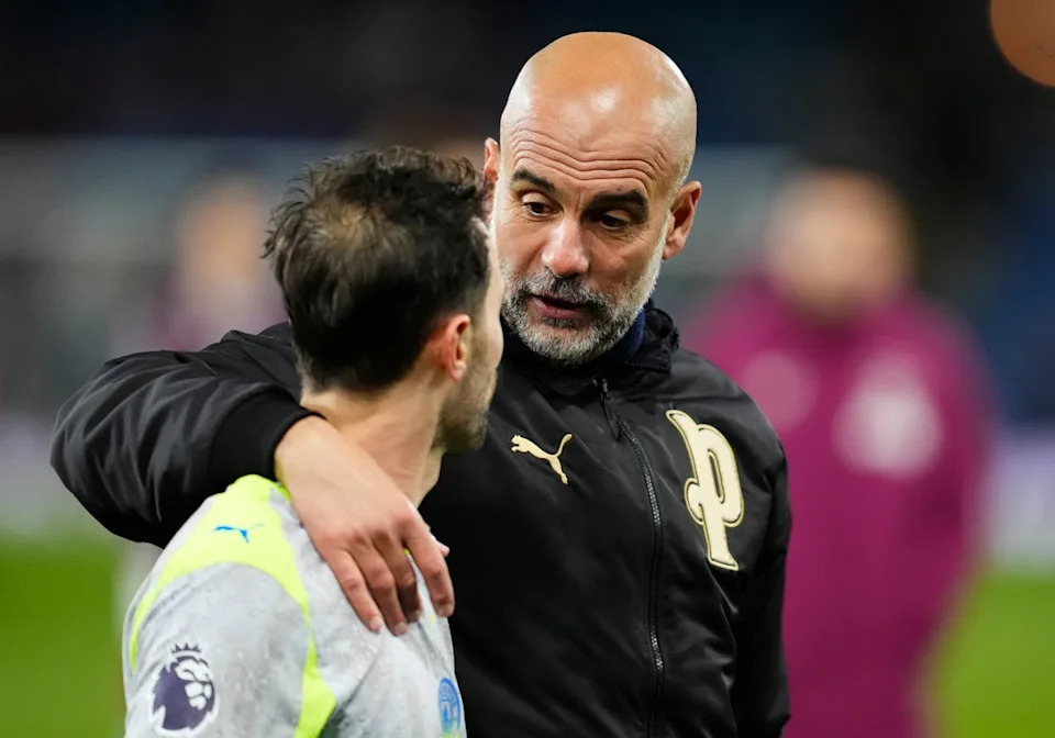 Pep Guardiola is chasing a domestic treble (PA)