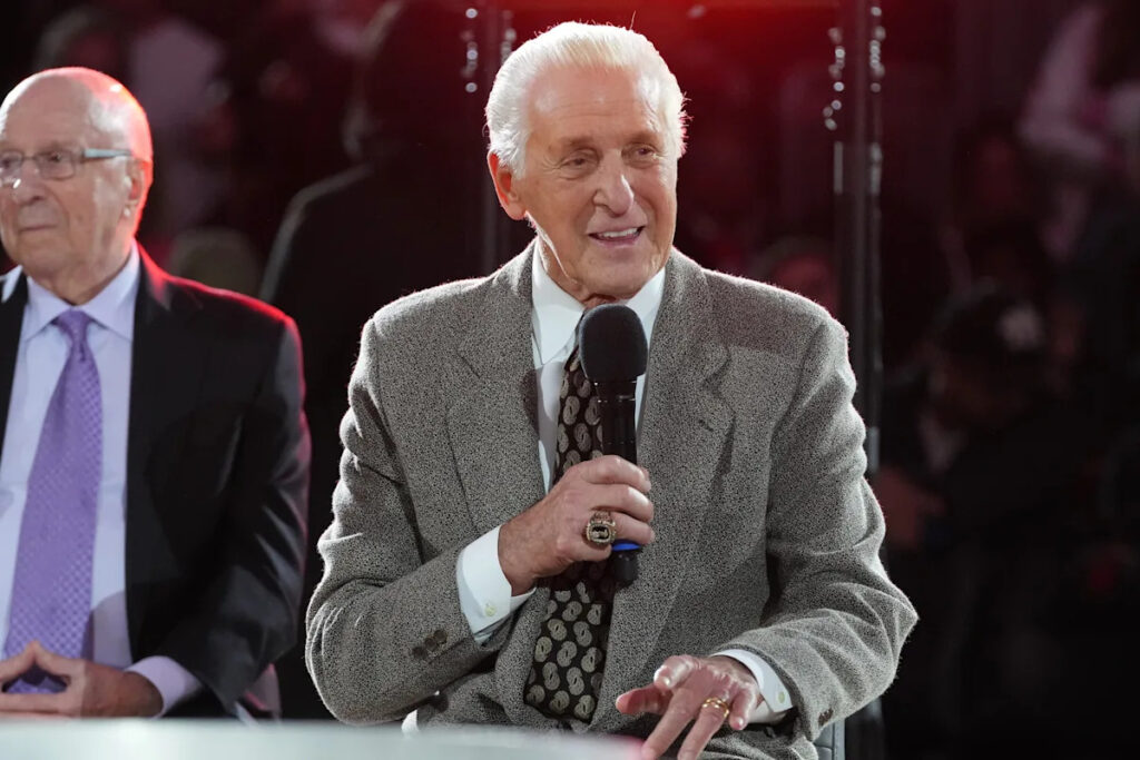 Pat Riley isn’t retiring, and says he still has eyes on another Heat title run