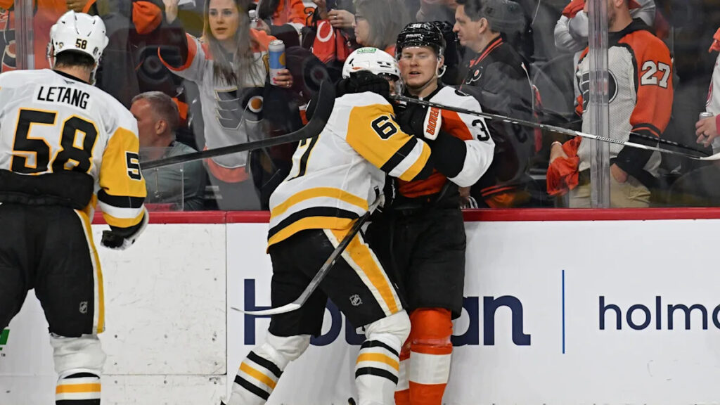 Crosby and Letang strike as the Penguins stave off a sweep with a 4-2 Game 4 win over Flyers