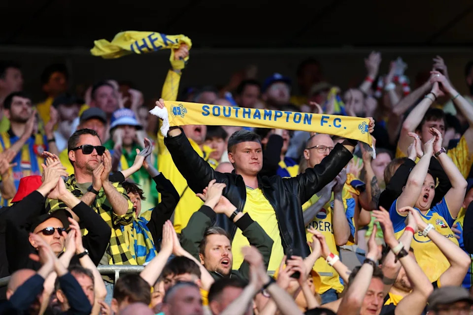 Southampton fans made a noise at Wembley (Getty)