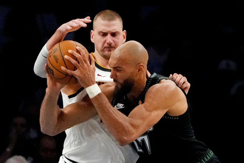 Watch Timberwolves’ Rudy Gobert best Nikola Jokic on both ends of floor