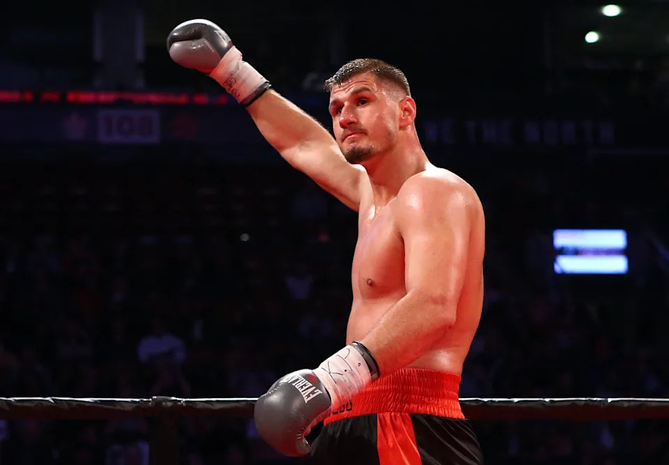 Kristian Prenga (pictured) is a relative unknown in the heavyweight division (Getty)