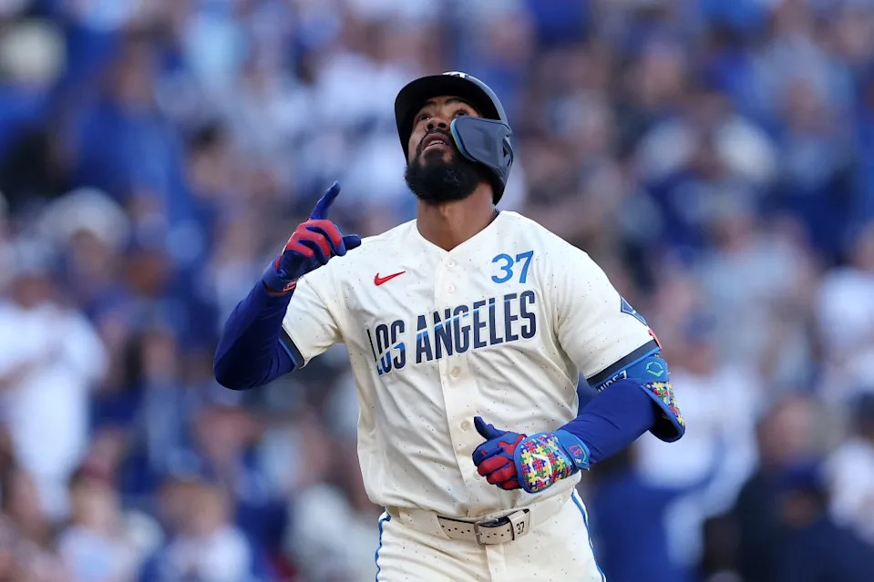 Teoscar Hernández bumped his average up to .306 with his 2-for-4 showing. Getty Images