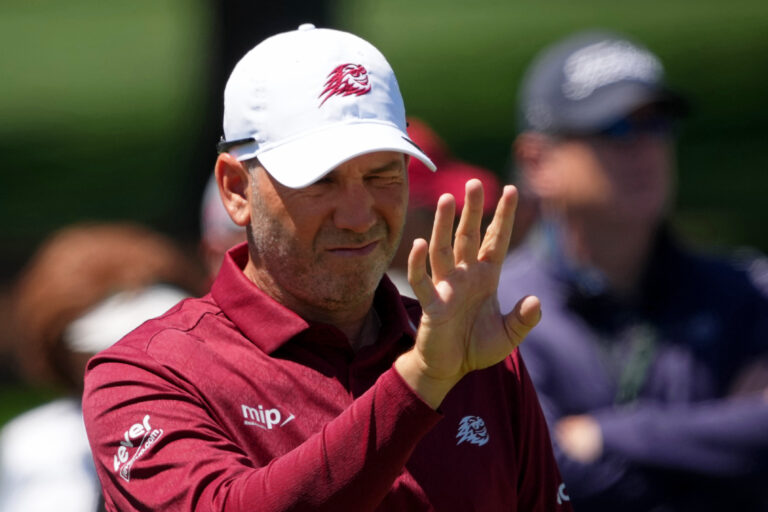 Sergio Garcia making spectacle of himself during Masters’ final round Sergio Garcia making spectacle of himself during Masters’ final round