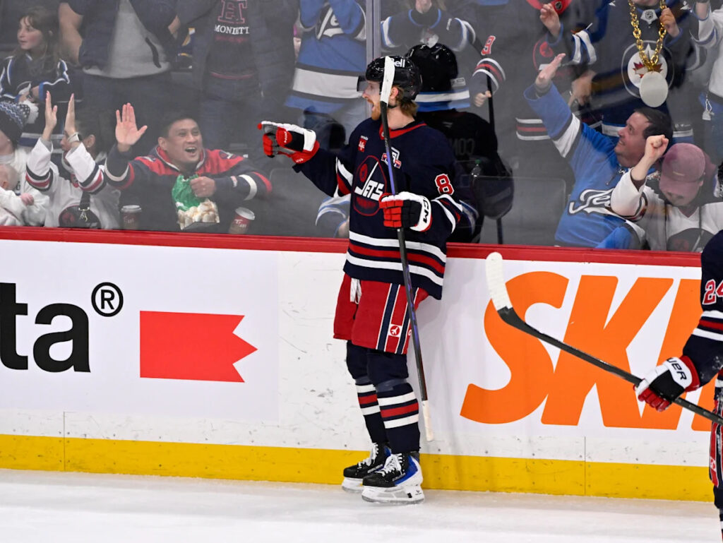 Connor scores OT goal as Jets defeat Blackhawks 4-3
