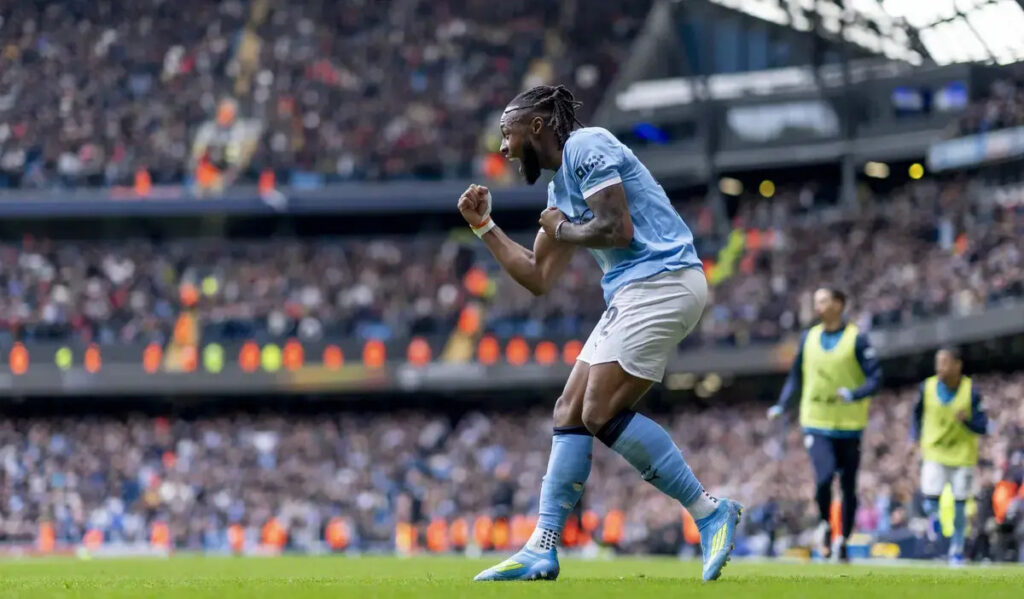 Antoine Semenyo rallies Manchester City teammates to deliver knockout blow to Arsenal