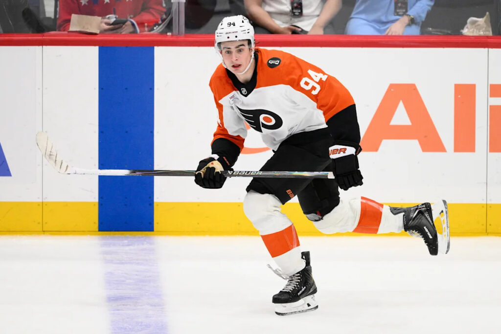 At just 19 years old, rookie Porter Martone is already pushing the Flyers toward a playoff run