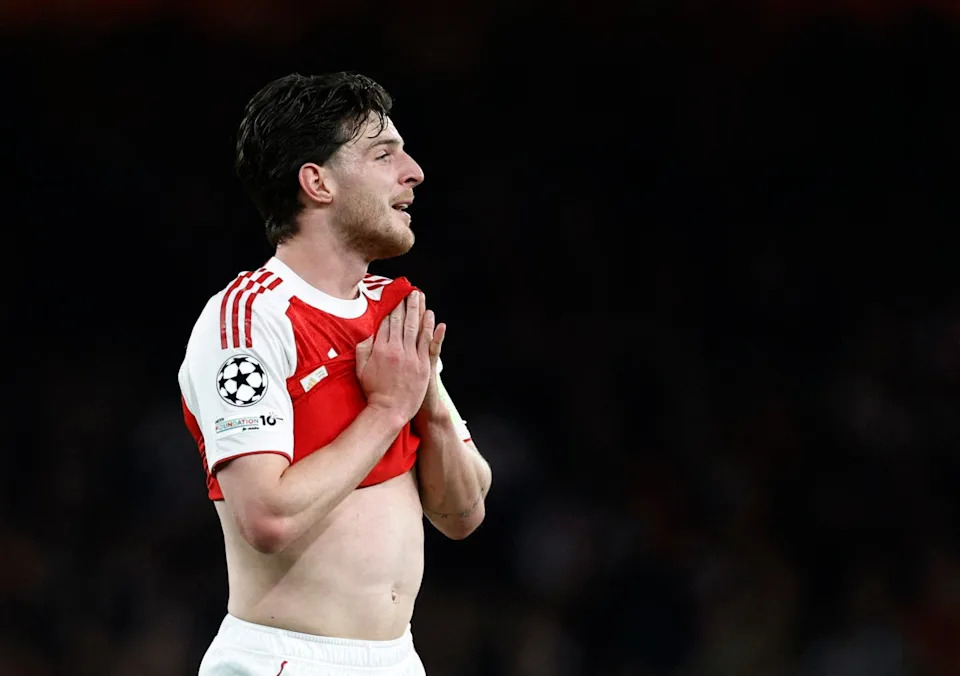 Declan Rice’s free-kick routine showed the difference between Arsenal’s then and now (Reuters)