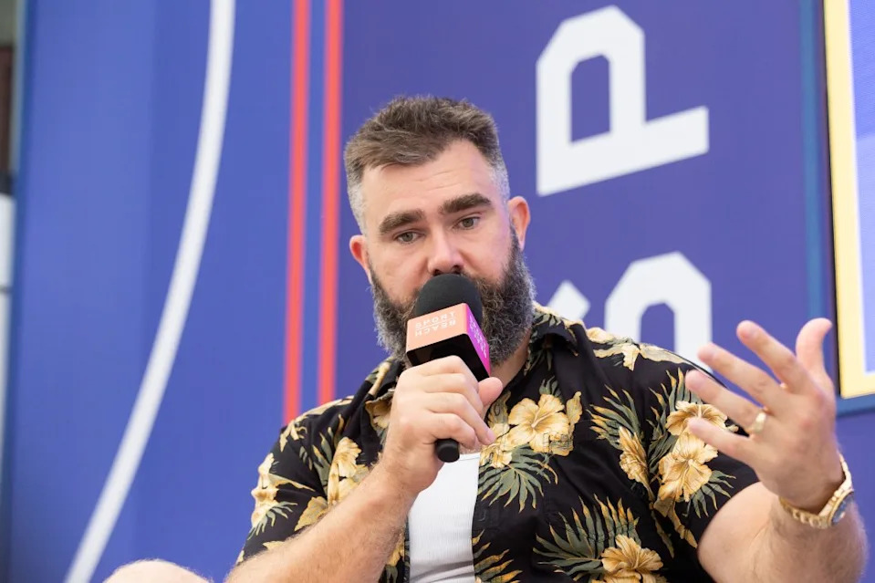 Jason Kelce is a candidate for a spot in the booth. Erik Messori for NY Post
