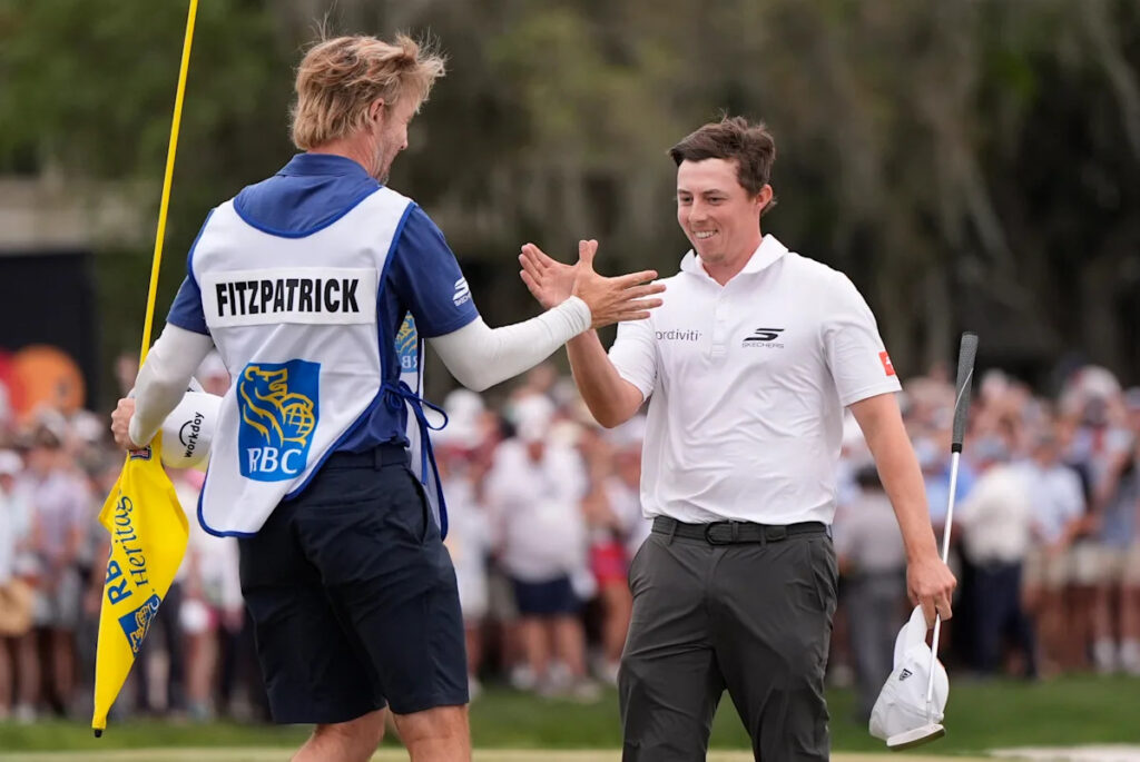 Fitzpatrick holds off Scheffler at Harbour Town. Rahm, Cink also win on busy day in golf