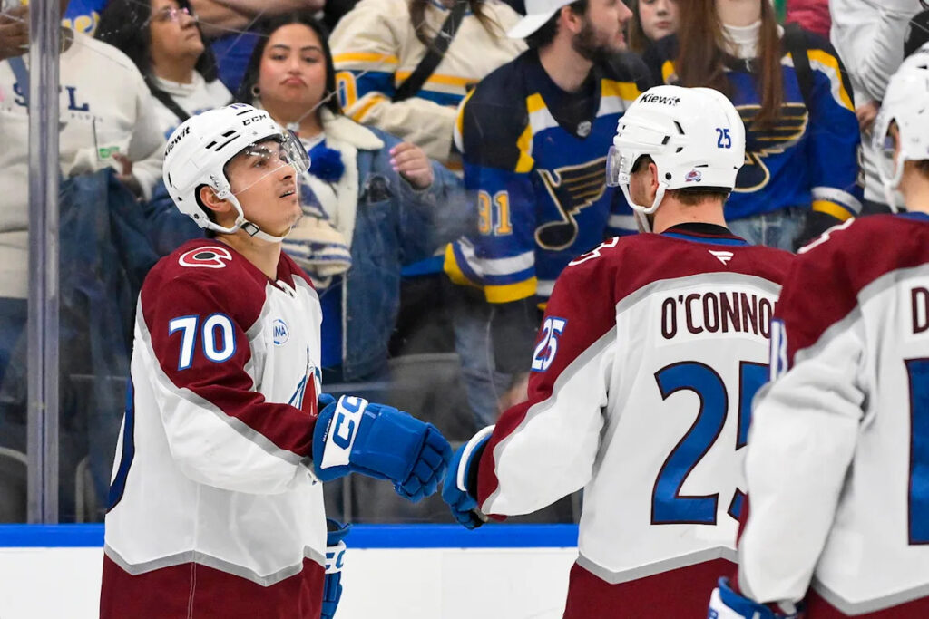 NHL 26 Predicts Avs vs. Blues