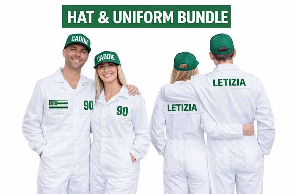 BUNDLE: Adult Caddie Hat and Caddie Uniform