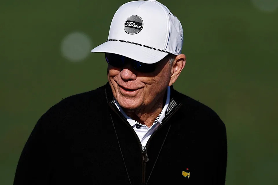Coach Butch Harmon stands in the practice area at Augusta before the 2025 Masters (Getty Images)