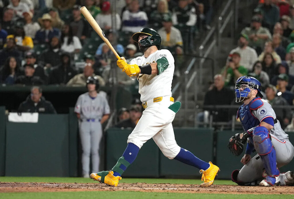 A’s out-hit Rangers in 6-5 victory