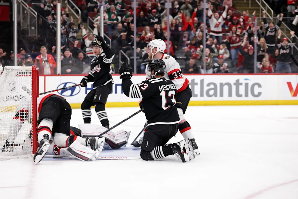 Nico Hischier scores in overtime, Devils beat the Senators 4-3