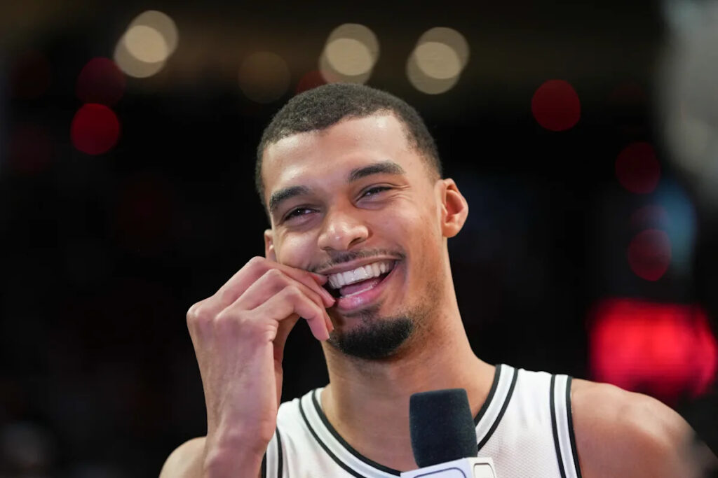 Victor Wembanyama defends tears on the court amid first career Spurs playoff run