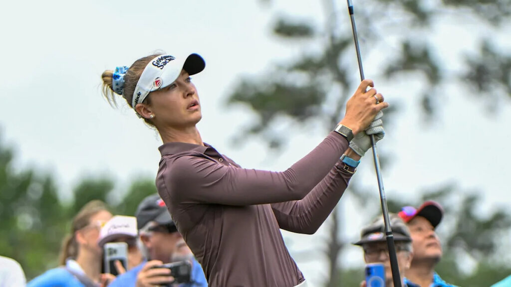 Nelly Korda slows her torrid pace and settles for 5-shot lead in Chevron Championship