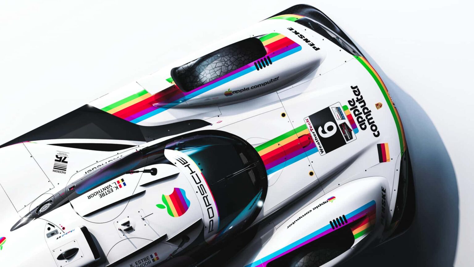 Porsche Race Cars: Retro Apple Computer Liveries 