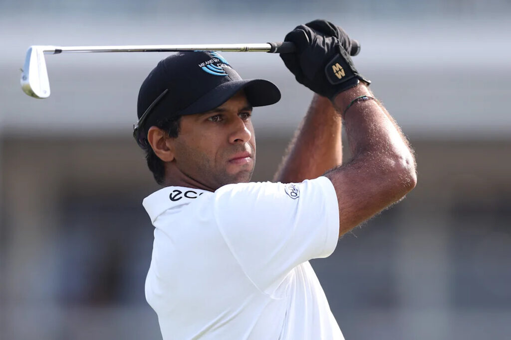 PGA Championship: Aaron ‘Two Gloves’ Rai holds a share of the lead at Aronimink, but why does he wear two gloves?