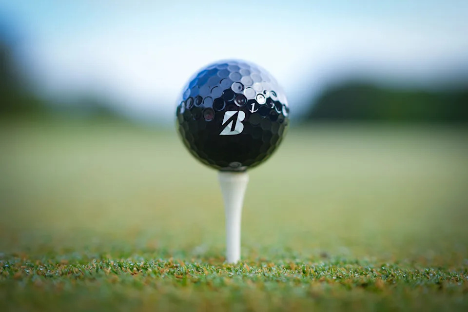 When you look down at either the black Bridgestone Tour B X or Tour B RX, you won't see business as usual.