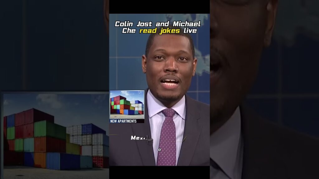 Colin Jost and Michael Che read jokes live. #snl #colinjost #funny #jokes #iconic