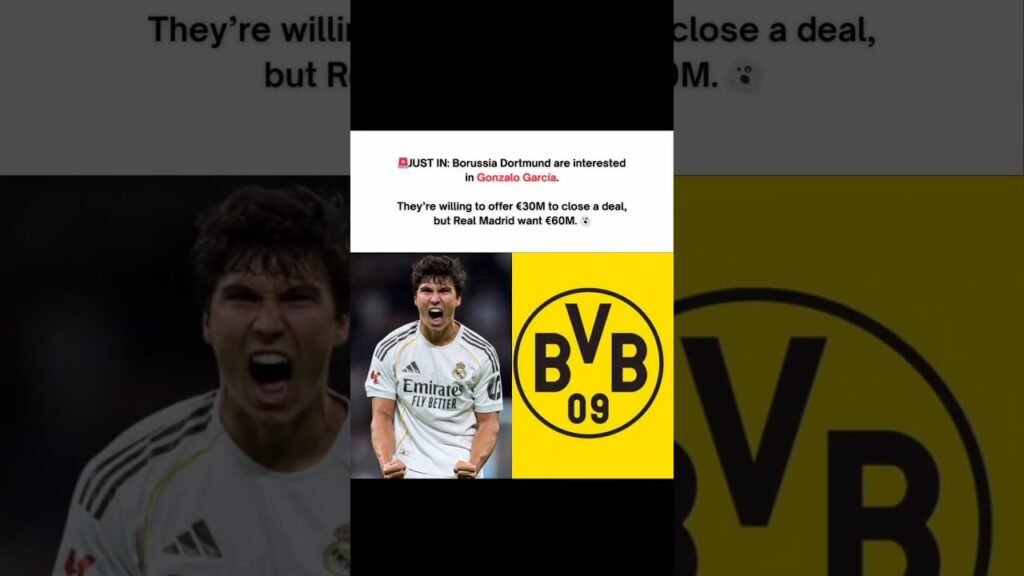 Gonzalo Garcia Real Madrid Dortmund Transfer News La Liga Bundasliga