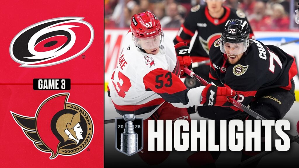 Hurricanes vs. Senators | NHL Playoff Highlights | Game 3 | April 23, 2026