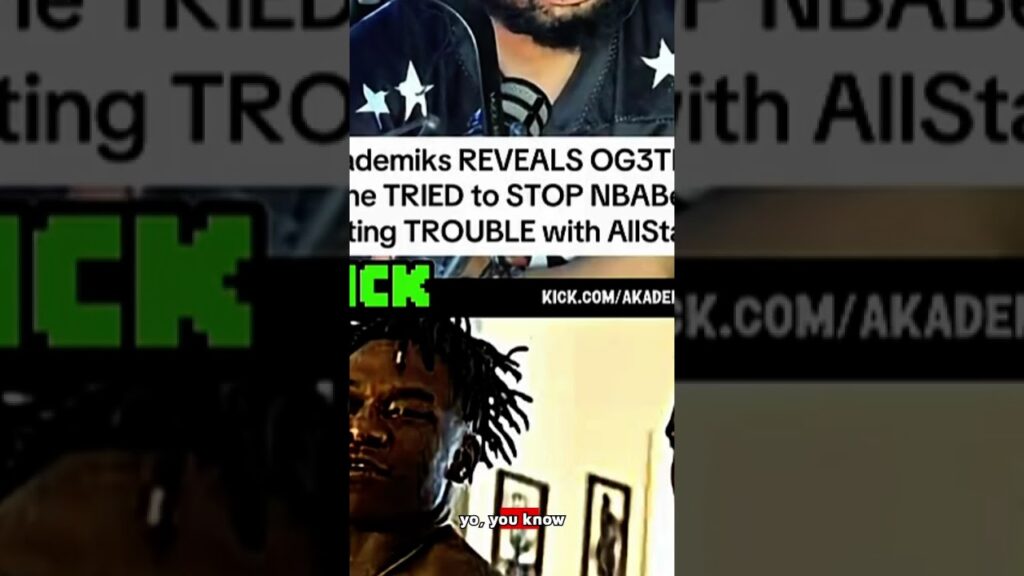 DJ Akademiks REVEALS OG 3Three Tried To Stop NBA Ben 10 From Getting Into Trouble!