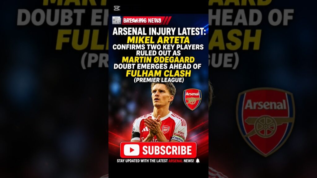 Confirmed Arsenal Latest Injury News #arsenal #fyp #premierleague #football