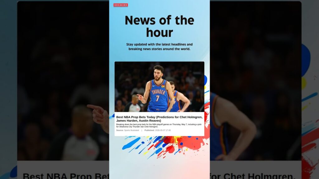 Breaking News: Best NBA Prop Bets Today (Predictions for Chet Holmgren, James Harden, #JamesHarden