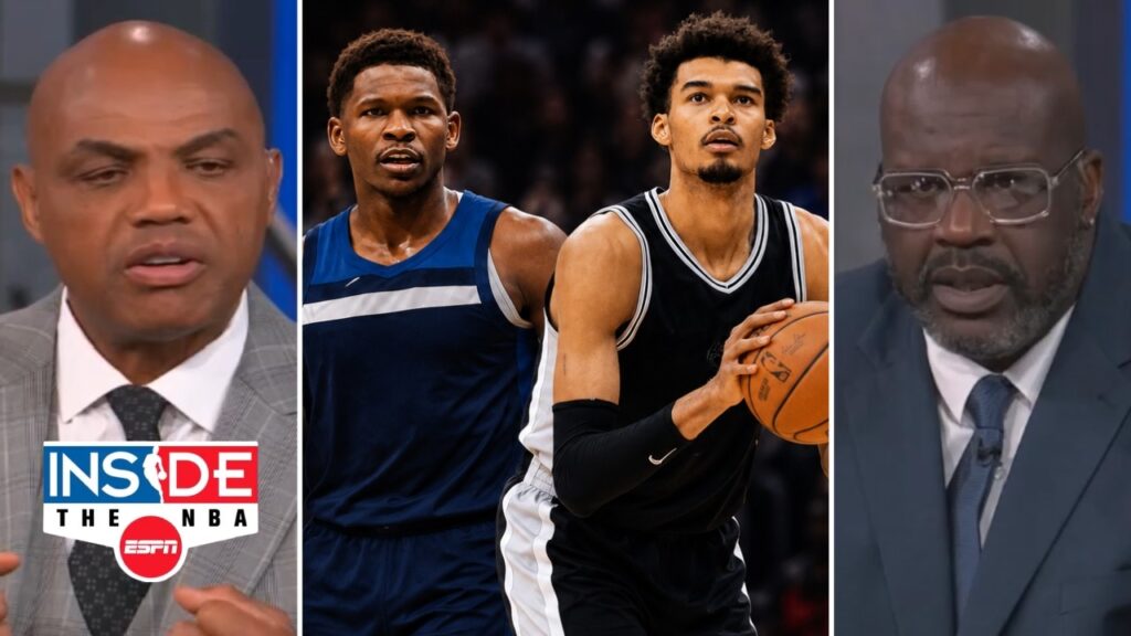 Inside The NBA | It’s OVER! – Chuck & Shaq react to Wemby leading Spurs DESTROY Wolves 74-61 in half