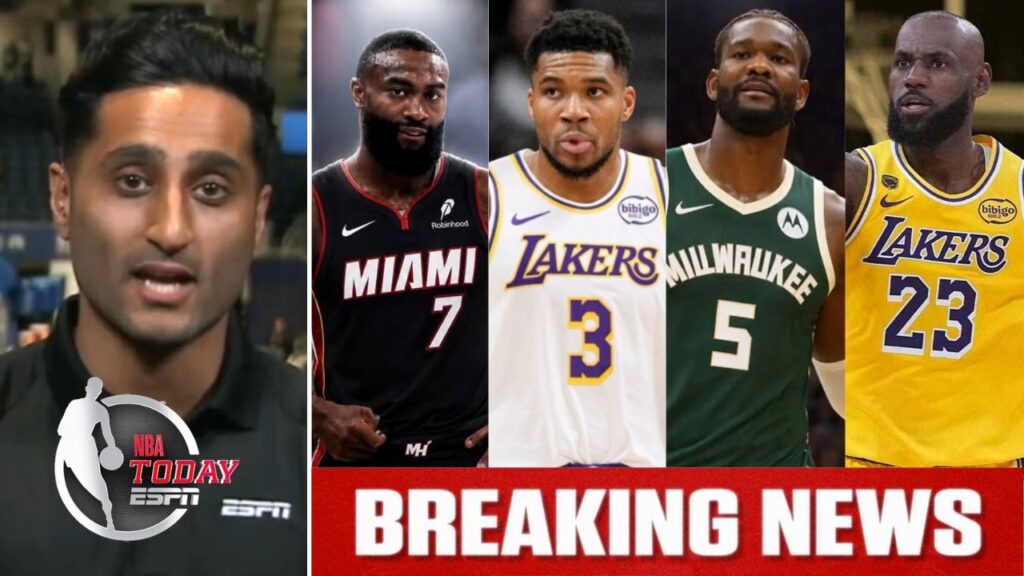 FULL NBA TODAY | Lakers trade Deandre Ayton for Giannis; LeBron takes pay cut; Jaylen Brown to Heat