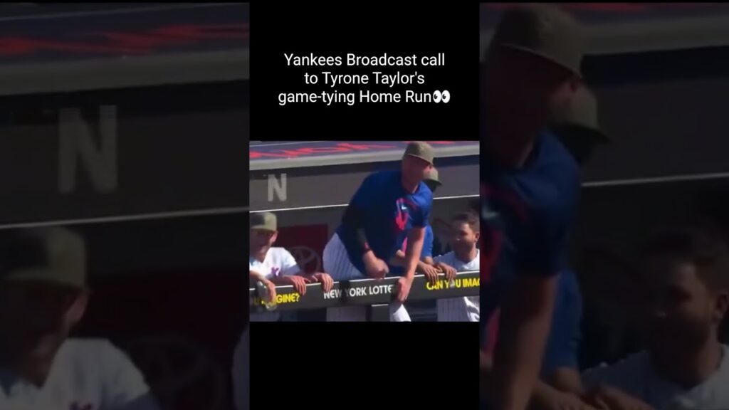 Yankees Broadcast call on Tyrone Taylor game-tying Home Run #mlb #yankees #mets #baseball