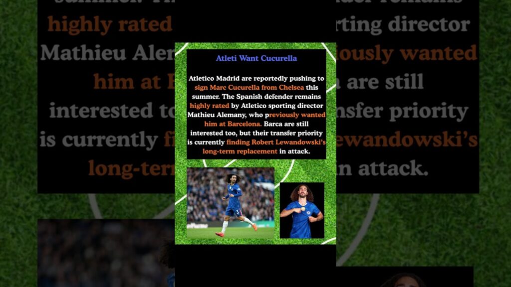 Atletico Madrid Target Marc Cucurella as Chelsea Face Summer Transfer Interest