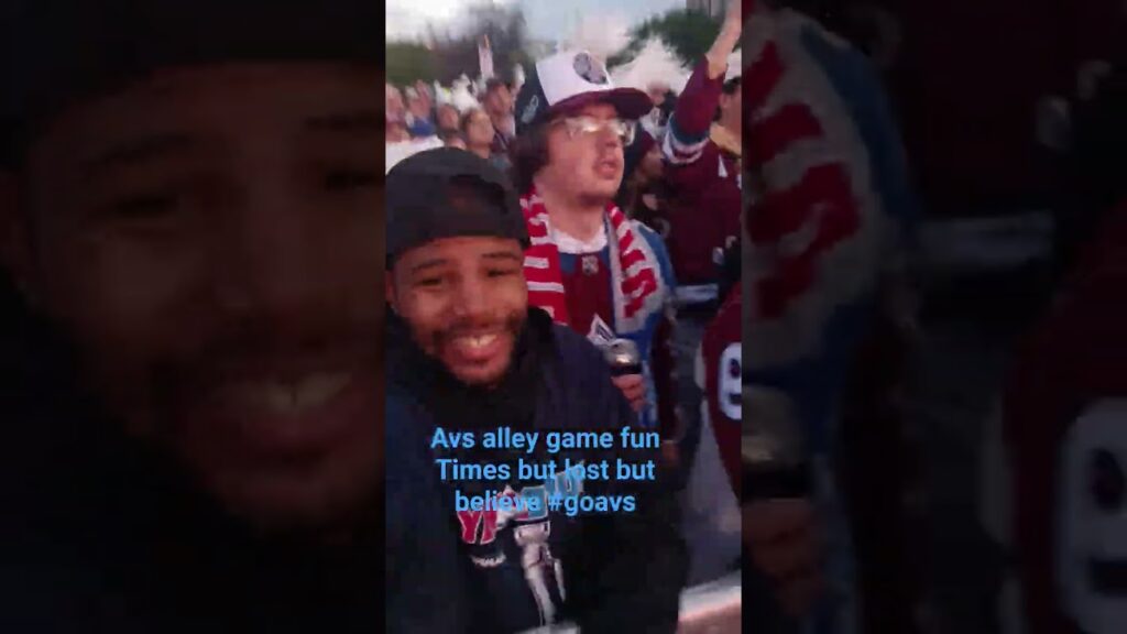 Avs Alley fun times we believe #goavsgo #nhl