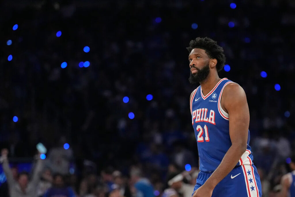 76ers’ Joel Embiid ‘questionable’ for Game 3 vs. Knicks due to ankle sprain, hip soreness