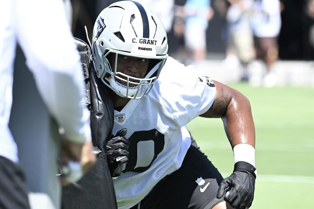 The Year 2 bar for Raiders offensive tackle Charles Grant