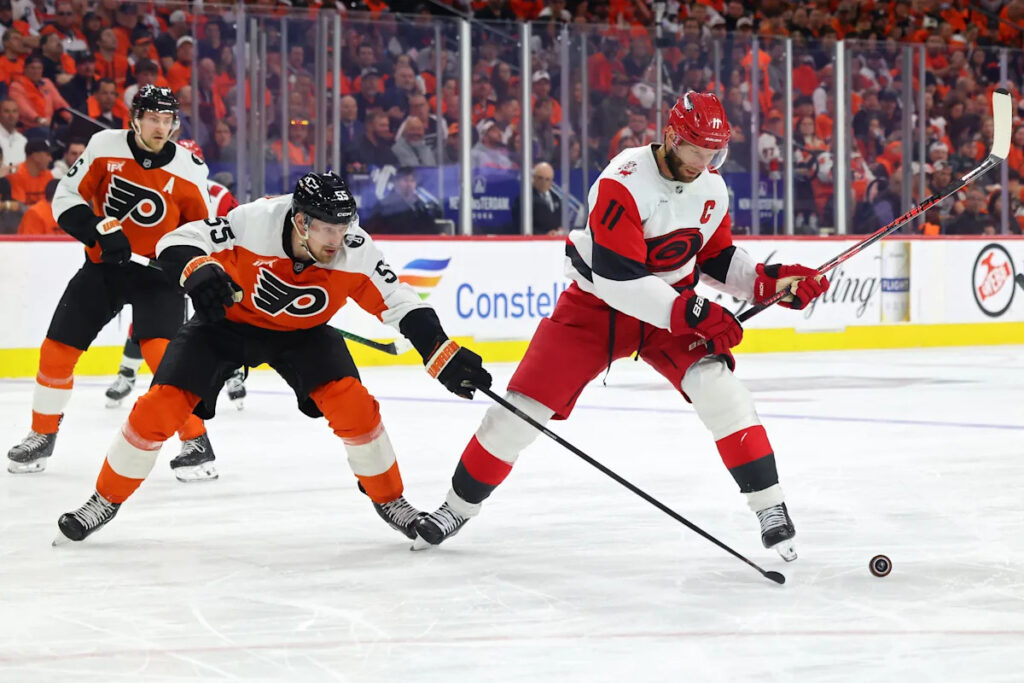 Hurricanes beat Flyers 3-2 in OT, advance to Eastern Conference Final
