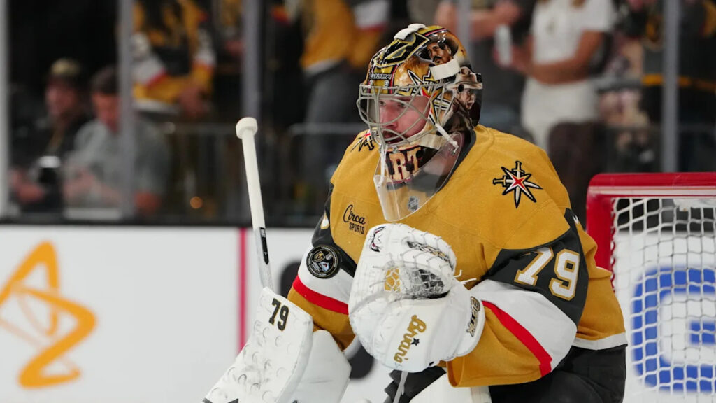 Carter Hart’s highly scrutinzed comeback has arrived at the Stanley Cup Final with Vegas Carter Hart’s highly scrutinzed comeback has arrived at the Stanley Cup Final with Vegas