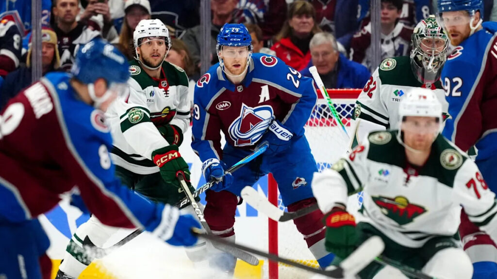 MacKinnon has goal and 2 assists in 5-2 win over Wild as Avalanche take 2-0 lead in series