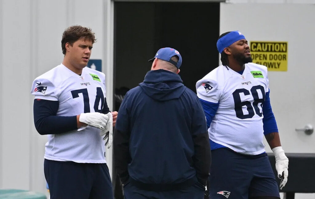 Patriots rookie minicamp notebook: Caleb Lomu reps strictly at left tackle