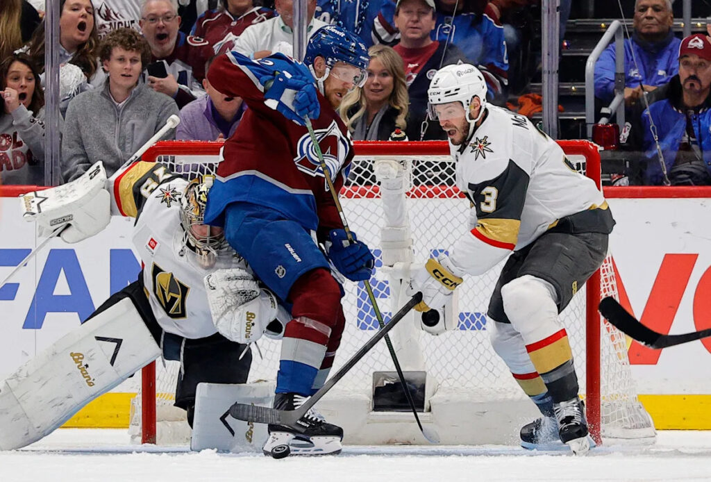 Brayden McNabb injury update: Golden Knights defenseman limps off after check