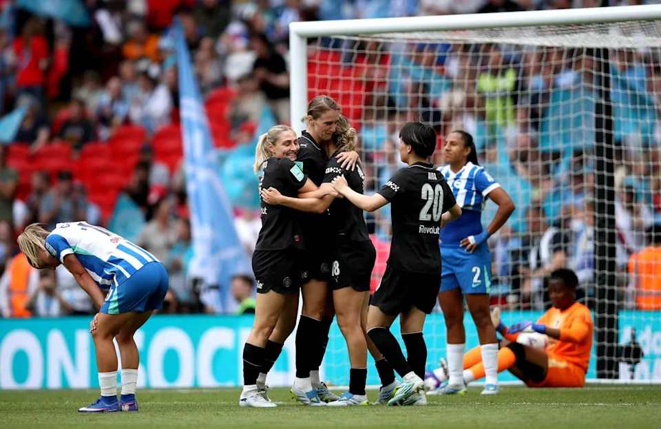Miedema sealed victory with Man City’s fourth (Getty)