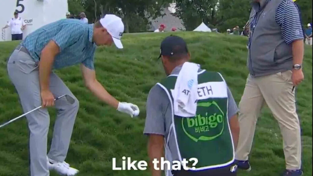 ‘Wow, what a break’: Rules benefit Jordan Spieth – and so do his left fingers