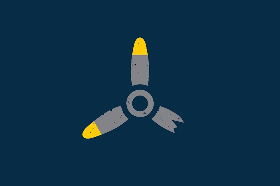 The logo for The Laddie composite course is a tribute to World War II aviator P.B. Laddie Lucas, who grew up at Prince's Golf Club and later landed on the links after suffering battle damage in his plane.