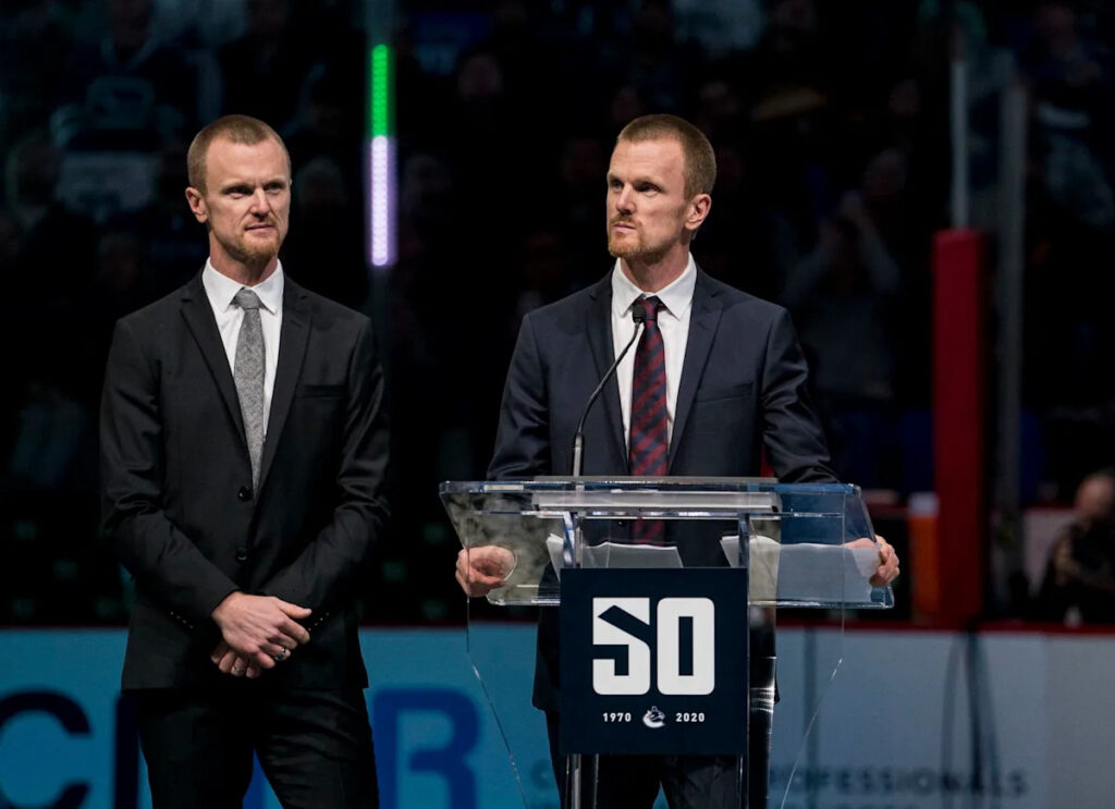 Daniel & Henrik Sedin Will Represent The Vancouver Canucks At The 2026 NHL Draft Lottery