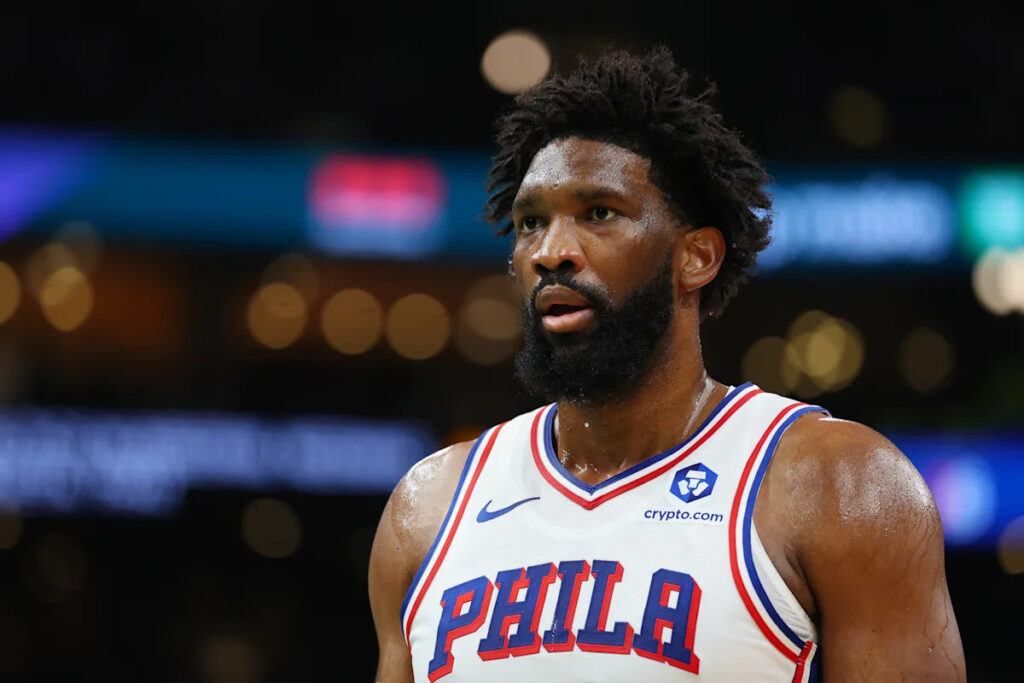 76ers star Joel Embiid reportedly ruled out for Game 2 vs. Knicks with ankle and hip injuries