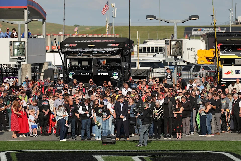 Pre-race remembrance ceremony for Kyle Busch