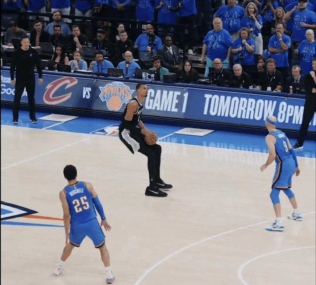 Victor Wembanyama recreated Steph Curry’s best shot ever to break the Thunder’s heart again